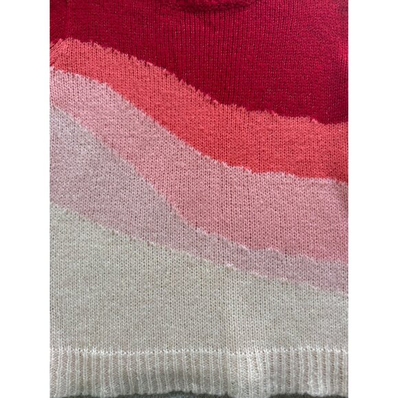 Q&A Los Angeles Color Ombre blocked super cozy sweater knit long sleeve women’s - Picture 10 of 10